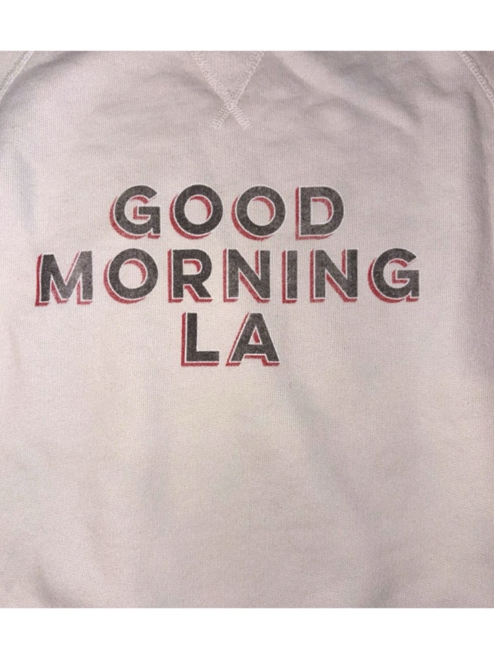 NEW Nili Lotan 'GOOD MORNING LA’ graphic Crewneck Sweatshirt - Picture 5 of 14